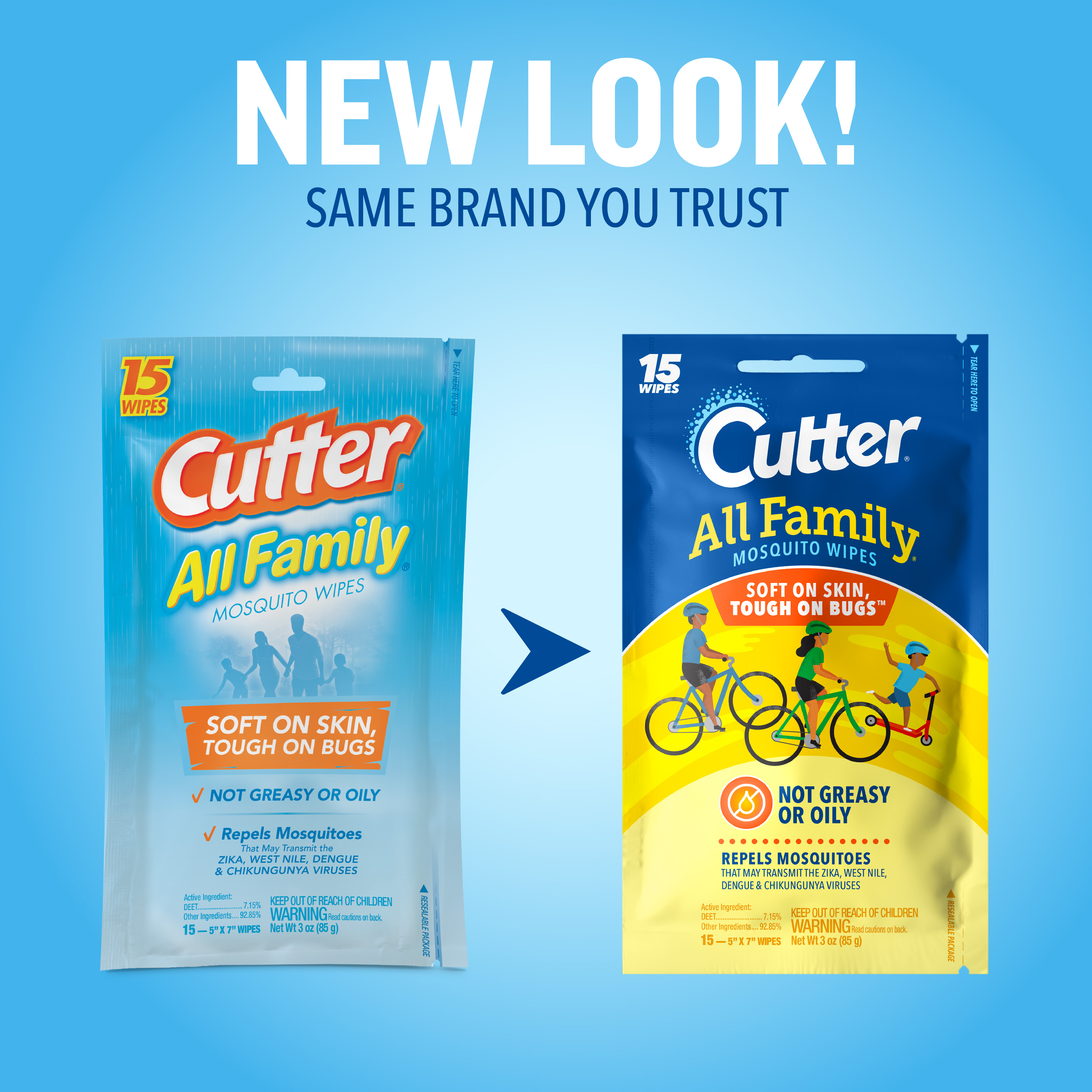 HG-95838 All Family Wipes 15ct New Look